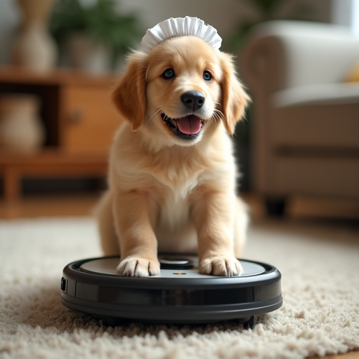 Bonus Ride-Along AI-generated robot maid